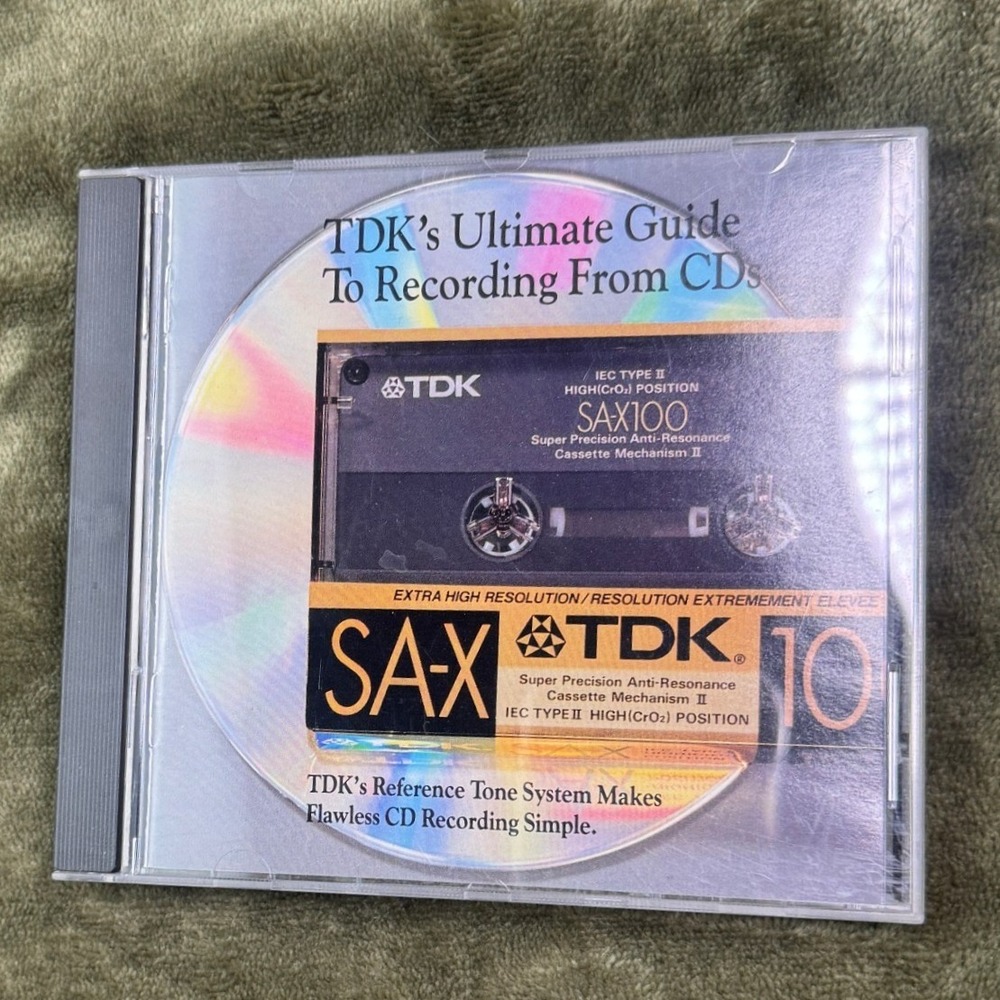 TDK Ultimate Guide To Recording From CDs Reference Disc CDK 0100 Vintage 1991 CD